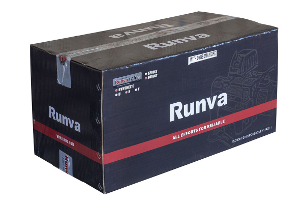 Лебёдка автомобильная электрическая 12V Runva EWV9500SSR 4350 кг (синтетический трос)