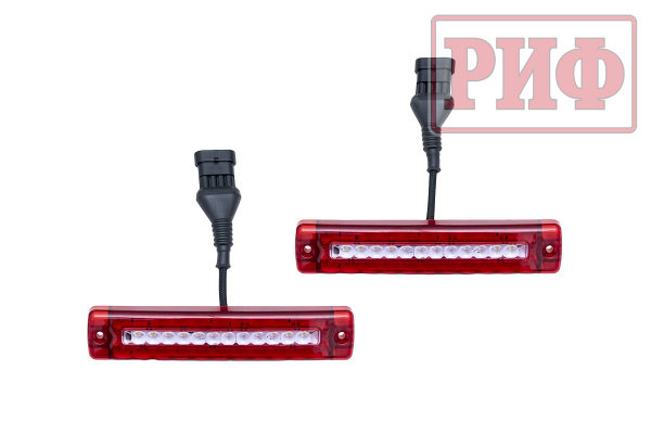 Бампер РИФ силовой задний Toyota Land Cruiser 200 2007-2012 с квадр. под фаркоп, калиткой и фонарями