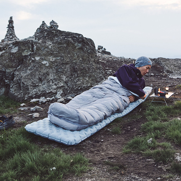 Коврик надувной Naturehike 186х64х8 см, серый, без мешка