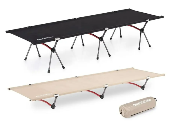 4 Раскладушка Naturehike XJC04 кемпинговая, до 150 кг, черная 4 Раскладушка Naturehike XJC04 кемпинговая, до 150 кг, черная