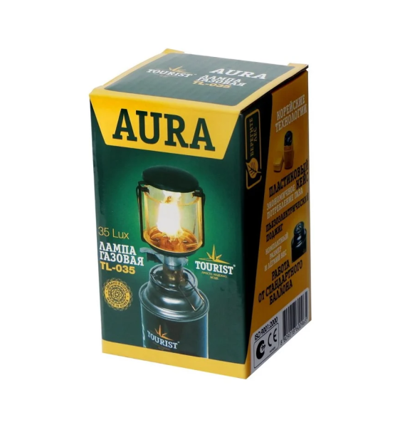 3 Лампа газовая TOURIST AURA кемпинговая