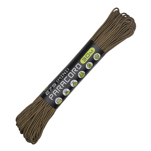 1 Паракорд 275 (мини) CORD nylon 30м (coyote) 1 Паракорд 275 (мини) CORD nylon 30м (coyote)