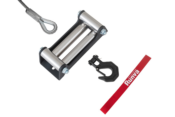 Лебёдка электрическая 12V Runva 12000 lbs 5443 кг стальной трос