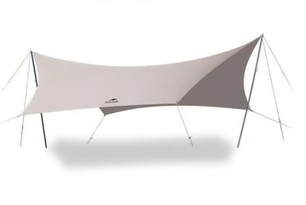 Тент кемпинговый Naturehike Lianyun, 696x480 см, алюминиевый каркас, золотистый