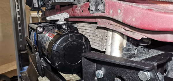 Площадка РИФ под лебёдку в штатный бампер JAC T6, SOLLERS ST6