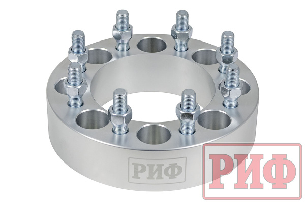 Проставки колесные РИФ 8x165,1, центр. отв. 126 мм, толщ. 50 мм (2 шт.) Проставки колесные РИФ 8x165,1, центр. отв. 126 мм, толщ. 50 мм (2 шт.)