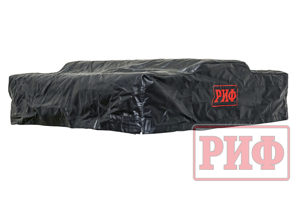 1 Палатка на крышу автомобиля РИФ Soft RT02-140 PRO, тент серый, 400 гр., 140х(240+70)х115 см