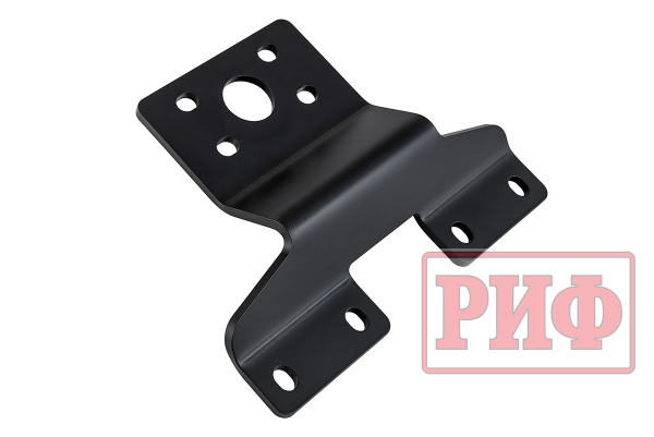 Бампер задний силовой/защита штатного бампера РИФ Nissan Patrol Y62 c квадратом под фаркоп