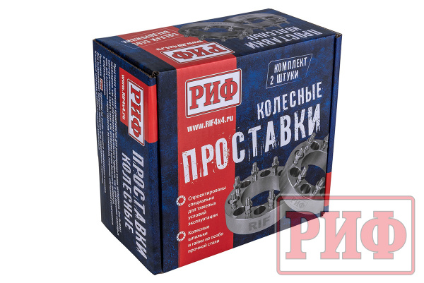 Проставки колёсные РИФ 6x139,7, центр. отв. 108 мм, толщ. 30 мм, 12x1,5 (2 шт.)