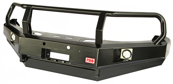 Бампер РИФ передний VW Amarok с доп. фарами и кенгурином