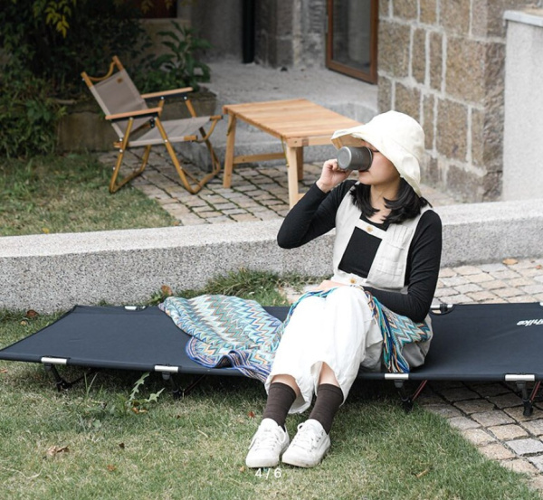 3.Раскладушка туристическая XJC05, черная 3.Раскладушка туристическая XJC05, черная