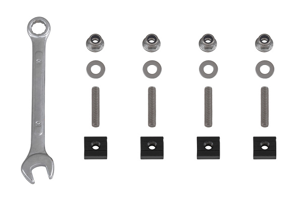 Крышка кузова РИФ для Foton Tunland G7, роллета раздвижная 1587x1659 мм, алюминиевая, черная