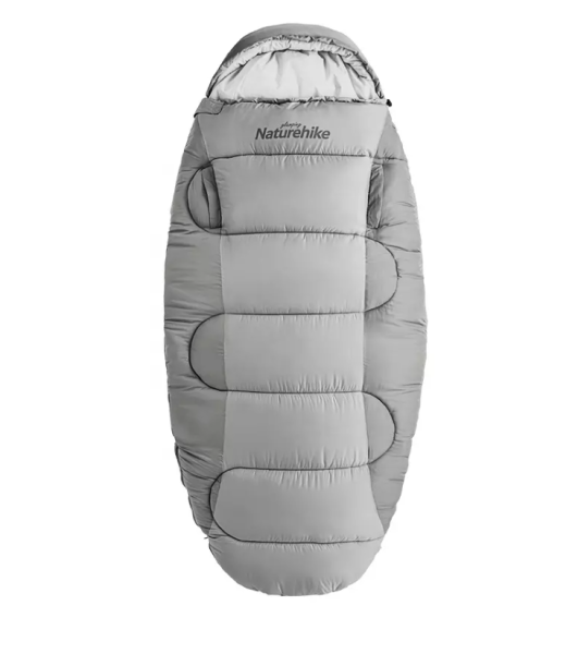 Мешок спальный Naturehike Oval PS200, 220х95 см, (правый) (ТК: +9°C), серый Мешок спальный Naturehike Oval PS200, 220х95 см, (правый) (ТК: +9°C), серый