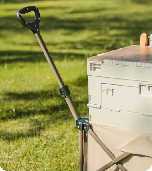 Тележка туристическая Naturehike Rubiks Cube 100х65,5х108 см, 190 л, бежевая