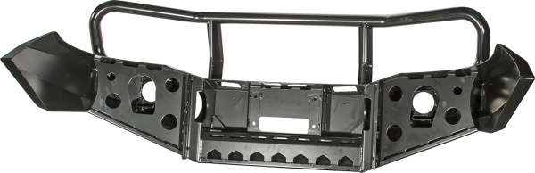 Бампер РИФ силовой передний Toyota Hilux 2012-2014 с доп. фарами, защитной дугой и защитой бачка омывателя, на рестайлинг