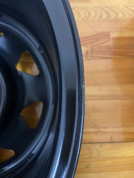 2 Диск усиленный Тойота Ниссан стальной черный 6x139,7 8xR16 d110 ET+30 (треуг. мелкий) (уценка)