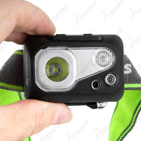 Фонарь налобный NISUS водонепроницаемый 300LM, IPX7, USB