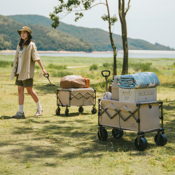 Тележка туристическая Naturehike Light 75х45,5х91 см, 70 л, коричневая