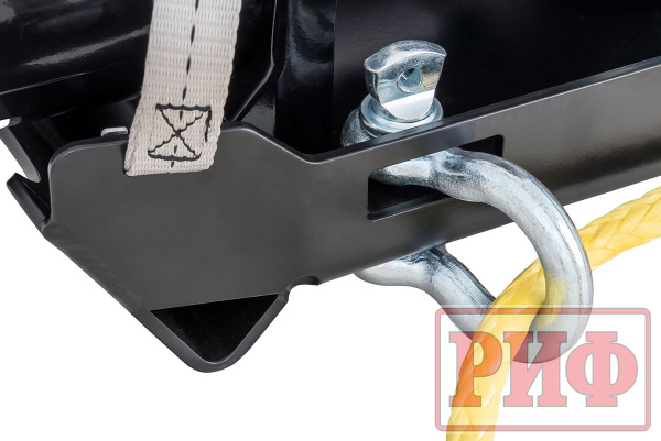 Лебёдка переносная РИФ 9000SR c облегчённой площадкой на цепях и проводами (синтетический трос)