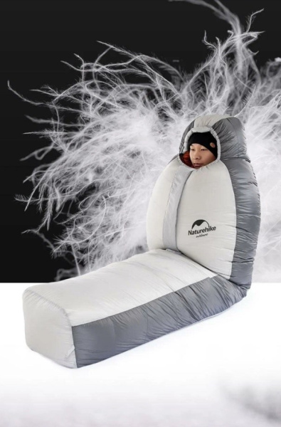 3.Мешок спальный Naturehike Arctic-17  19YD005, 200х75 см, (правый) (ТК: -17°C), серебро 3.Мешок спальный Naturehike Arctic-17  19YD005, 200х75 см, (правый) (ТК: -17°C), серебро