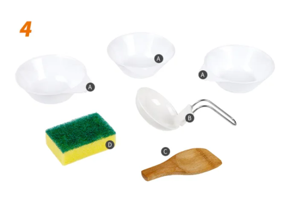 4 Набор посуды Naturehike туристический 3 в1 (3 миски+половник)