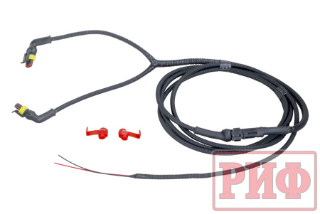 Бампер РИФ силовой задний Isuzu D-MAX (2012-2021) с квадратом под фаркоп и фонарями, стандарт