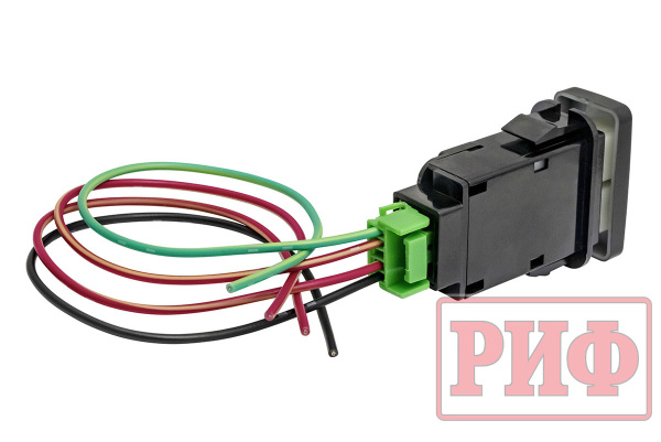 Кнопка ВКЛ/ВЫКЛ, белый, REAR LIGHTS TOYOTA 40x20 горизонтальная