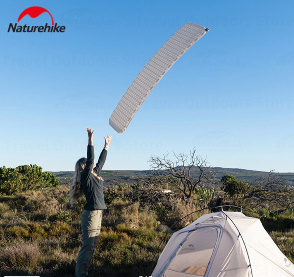 Коврик самонадувающийся Naturehike, 200x65x3 см, серый