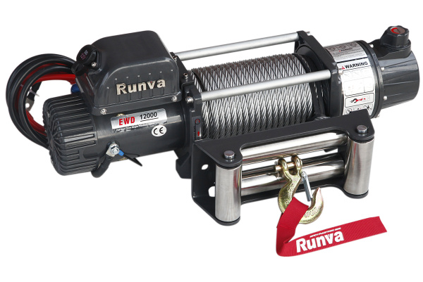 Лебёдка электрическая двухскоростная 12V Runva 12000 lbs 5443 кг