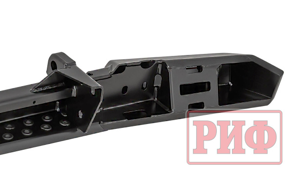 Бампер РИФ силовой задний УАЗ Буханка с фонарями, возможн. уст. фаркопа, стандарт