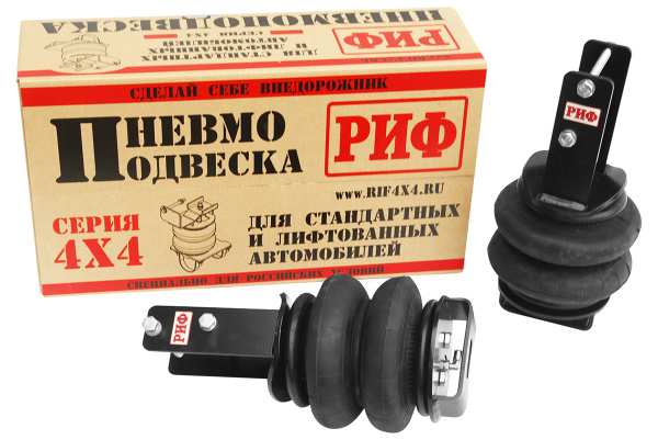 Пневмоподвеска РИФ для Toyota HILUX 2005-2014, задний мост (для лифтованной подвески 50 мм)