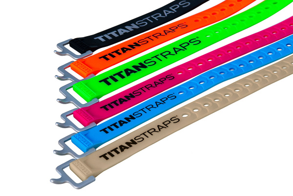 Ремень крепёжный TitanStraps Super Straps черный L = 36 см (Dmax = 9,5 см, Dmin = 3,2 см)