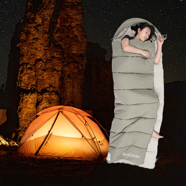 4 Мешок спальный Naturehike Evenlope M180, (190+30)х80 см, (правый) (ТК: +12°C), зеленый 4 Мешок спальный Naturehike Evenlope M180, (190+30)х80 см, (правый) (ТК: +12°C), зеленый