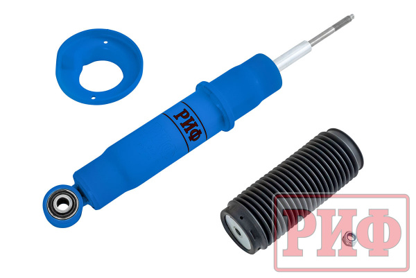 Амортизатор усиленный РИФ "Арктика" передний Mitsubishi Pajero III/IV 2000+ штатный и лифт 0-40 мм