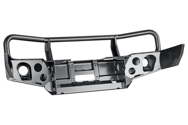 Бампер РИФ передний Toyota Hilux 1983-1997 с доп. фарами и защитной дугой