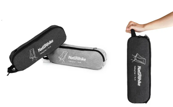 Кресло туристическое Naturehike Stellaluna L04 складное, серое, до 150 кг