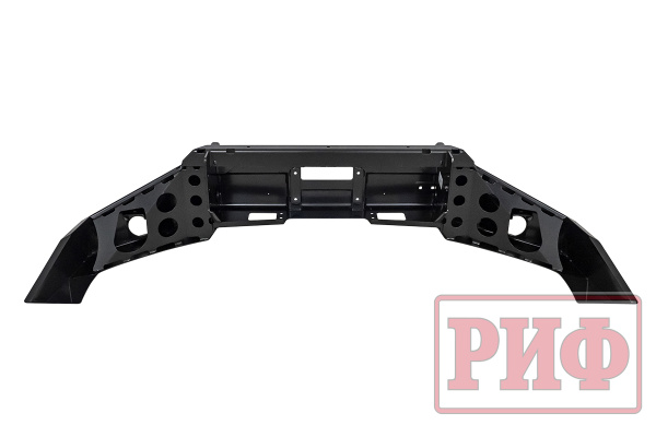 Бампер РИФ силовой передний Toyota Land Cruiser 200 2007-2015 c доп. фарами и защитой бачка омывателя