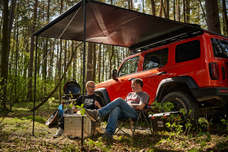 Маркиза автомобильная РИФ 2,5х2,5 м, черная