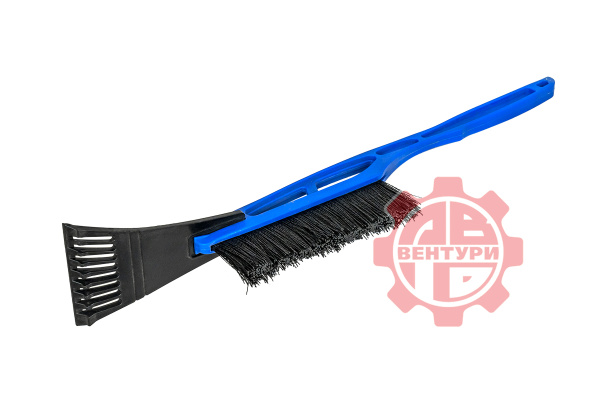 Щетка для снега со скребком 430 мм, синяя