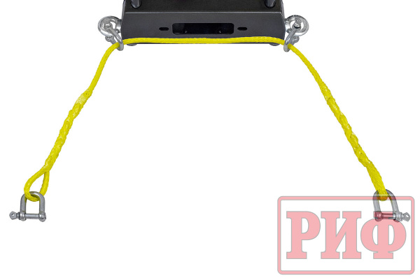 Лебёдка переносная РИФ 9.5XS c площадкой и проводами корот. барабан (стальн. трос)