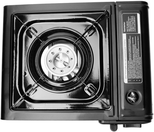 Плита газовая TOURIST ДРУЖБА, портативная, с переходником под бытовой баллон, в кейсе