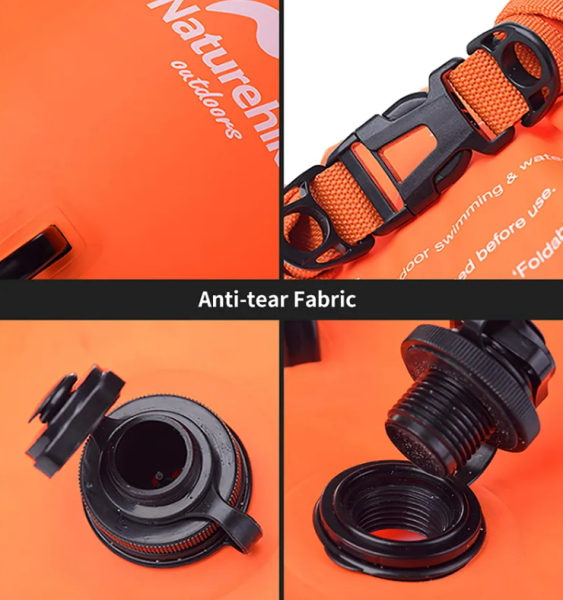 2 Гермомешок Naturehike туристический 28 л. Оранжевый