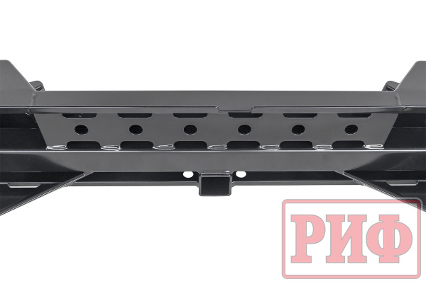 Бампер РИФ силовой задний Mitsubishi L200 2019-2022 с квадратом под фаркоп