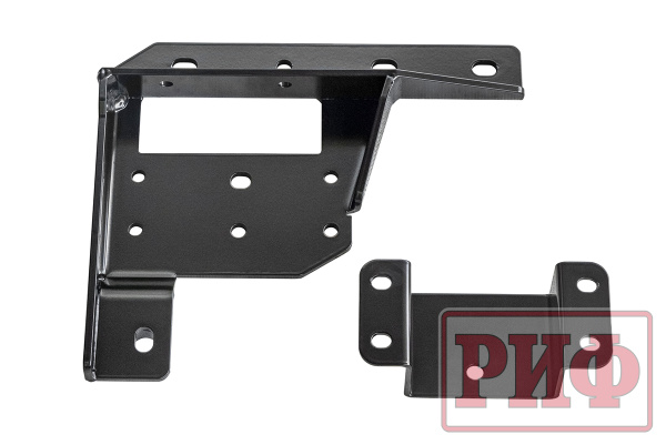 Бампер РИФ силовой передний Mitsubishi Pajero Sport 2015-2020 под доп. фары и парктроник (фары в комплект не входят)