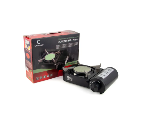 Плита газовая СЛЕДОПЫТ Mars, керамическая конфорка