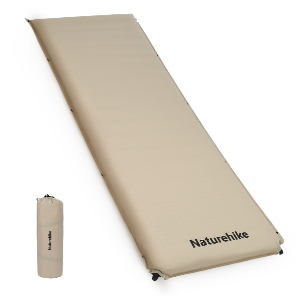 Коврик самонадувающийся Naturehike D04 200х63х10 см, бежевый