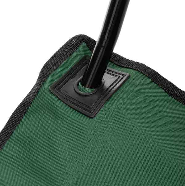 Кресло PREMIER складное, мягкие тканевые подлокотники (зеленое), нагрузка 100 кг