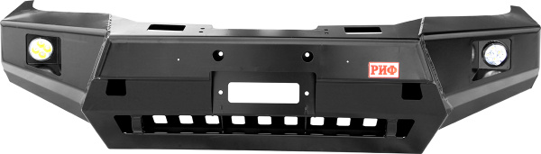 Бампер РИФ передний Toyota Hilux 2015+ с доп. фарами без защитной дуги