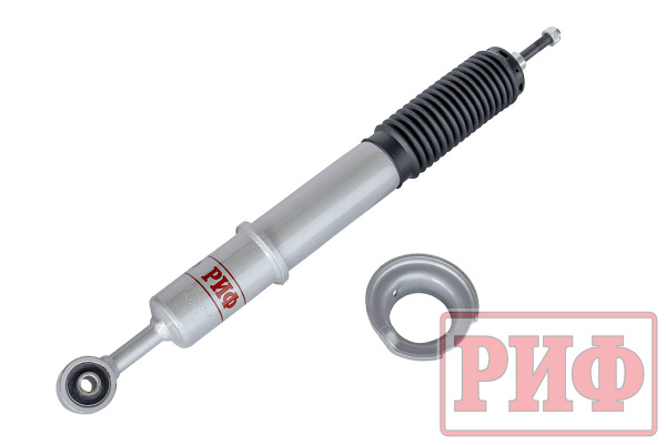 Амортизатор усиленный РИФ передний газовый Toyota Hilux 2005-2014, Sollers ST6, Jac T6 штатный и лифт 0- 45 мм