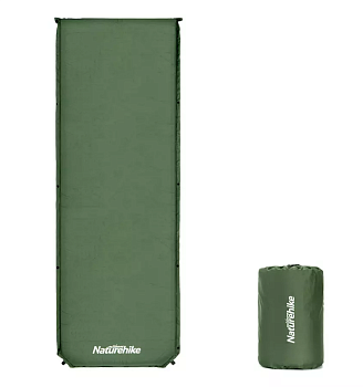 Коврик самонадувающийся Naturehike, 200х63х5 см, зеленый Коврик самонадувающийся Naturehike, 200х63х5 см, зеленый